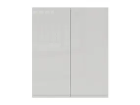 BRW Двухдверный верхний кухонный шкаф Sole 80 см светло-серый глянец, альпийский белый/светло-серый глянец FH_G_80/95_L/P-BAL/XRAL7047 фото
