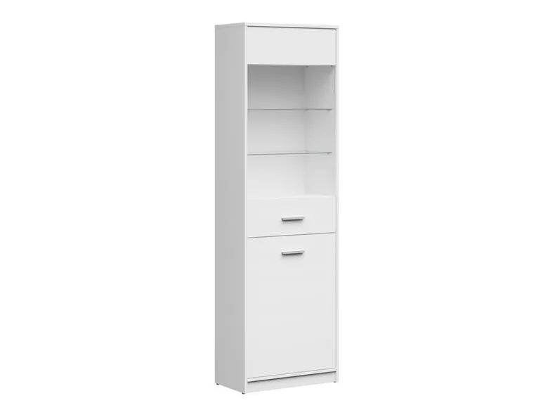 Шкаф BRW NEPO PLUS, 197х60 см, белый REG1D1W-BI фото №1