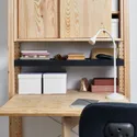 IKEA IVAR ИВАР, 1секция / складной стол / раздвиж дверь, сосна / войлок, 89x30x179 см 195.080.89 фото thumb №5