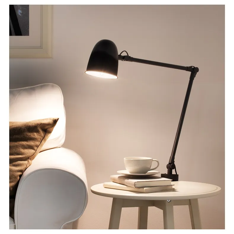 IKEA SKURUP СКУРУП, рабочая лампа / бра, черный 204.711.41 фото №3