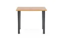 Кухонний стіл HALMAR MODEX 2 90x60 см, колір стільниці - дуб вотан, ніжки - чорний фото thumb №3