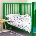 IKEA GRÖNFINK ГРЕНФІНК, підковдра і 1 наволочка д/дитяч ліж, різнобарвний, 110x125/35x55 см 005.723.77 фото thumb №3