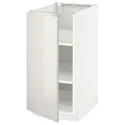 IKEA METOD МЕТОД, підлогова шафа з полицями, білий / Ringhult світло-сірий, 40x60 см 094.682.39 фото thumb №1