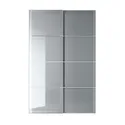 IKEA BJÖRNÖYA БЙЕРНЕЙА, розсувні дверцята, 2 шт., ефект сірого відтінку, 150x236 см 494.396.88 фото thumb №1