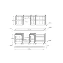 Еверест Кухня модульна Эверест Оптима набор №7 Белый 2,4 м (DTM-5718) фото thumb №5