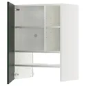 IKEA METOD МЕТОД, навесной шкаф д/вытяжки/полка/дверь, белый/Гавсторп темно-зеленый, 60x80 см 495.571.82 фото thumb №1