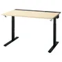 IKEA MITTZON МІТТЗОН, письмовий стіл, okl береза / чорний, 120x80 см 295.260.40 фото