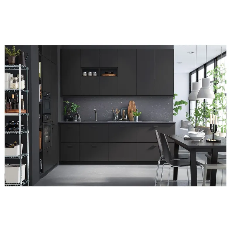 IKEA SIBBARP СИББАРП, настенная панель под заказ, черный имитирующий мрамор / ламинат, 1 м²x1,3 см 603.119.47 фото №3