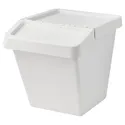 IKEA SORTERA СОРТЕРА, кошик для сміття із кришкою, білий, 60 л 702.558.99 фото thumb №1