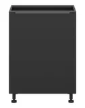 BRW Кухонна шафа L6 підставна L6 60 см права чорна матова, чорний/чорний матовий FM_D_60/82_P-CA/CAM фото thumb №1
