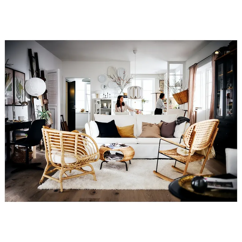 IKEA VOLLERSLEV ВОЛЛЕРСЛЕВ, килим, довгий ворс, білий, 160x230 см 304.925.72 фото №5