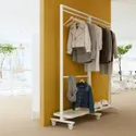IKEA MITTZON МІТТЗОН, карк з коліщ/штанг д/од/відкр пол, білий, 85x205 см 295.139.57 фото thumb №5