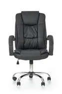 Крісло комп'ютерне офісне обертове HALMAR RELAX чорний, екошкіра фото thumb №6