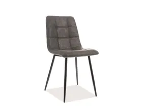 Кухонный стул SIGNAL LOOK, серый / черный фото