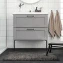 IKEA ALMTJÄRN АЛЬМТЬЕРН, коврик для ванной, бежевый, 60x90 см 404.894.23 фото thumb №4