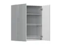 Кухонный шкаф BRW Top Line 80 см с отводом двухдверный серый глянец, серый гранола/серый глянец TV_GC_80/95_L/P-SZG/SP фото thumb №3