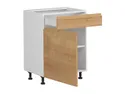 BRW Кухонный базовый шкаф Sole 60 см левый с выдвижным ящиком дуб арлингтон, альпийский белый/арлингтонский дуб FH_D1S_60/82_L/SMB-BAL/DAANO фото thumb №3