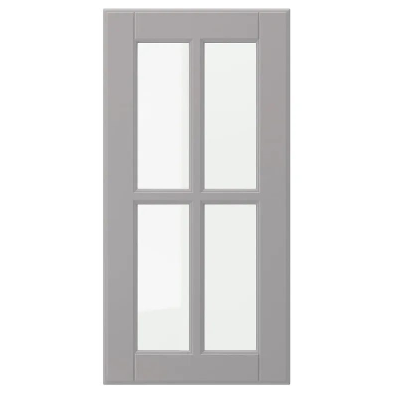 IKEA BODBYN БУДБІН, скляні дверцята, сірий, 30x60 см 504.850.33 фото №1