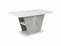 Журнальний столик SIGNAL Calipso 90х50 см, білий матовий / сірий (ефект бетону) фото thumb №1