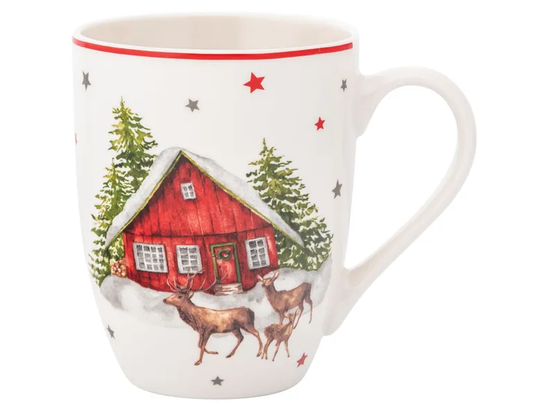 BRW Кружка NBC Christmas Mug Winter Time 370 мл микс-дизайн 096375 фото №1