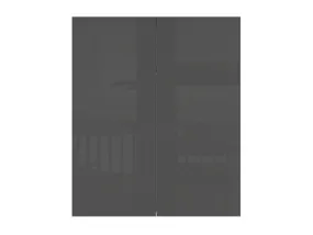 BRW Верхний кухонный гарнитур Tapo Special 80 см со сливом двухдверный антрацит экрю, альпийский белый/антрацитовый экрю FK_GC_80/95_L/P-BAL/ANEC фото