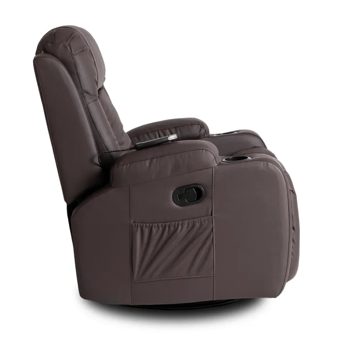 Масажне крісло MEBEL ELITE BOX, екошкіра: темно-коричневий фото №13