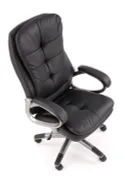 Крісло комп'ютерне офісне обертове HALMAR PRESTON чорний, екошкіра фото thumb №6