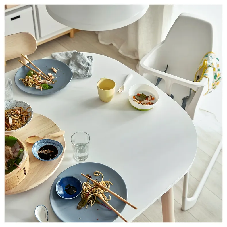 IKEA VEDBO ВЕДБУ / VEDBO ВЕДБУ, стол и 4 стула, белый / берёзовый, 160x95 см 093.068.93 фото №3