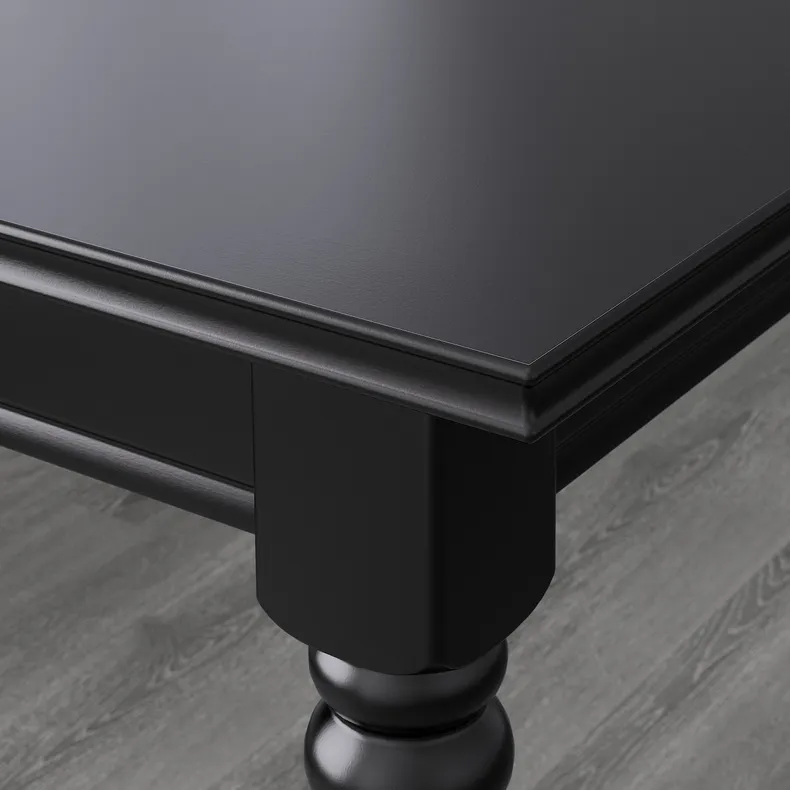 IKEA INGATORP ІНГАТОРП / DANDERYD ДАНДЕРЮД, стіл+4 стільці, чорний чорний / сірий сірий, 155 / 215 см 794.839.67 фото №5