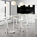 IKEA JANINGE ЯНІНГЕ, барний стілець, білий, 76 см 702.460.89 фото thumb №5