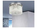 BRW Стельовий світлодіодний світильник Joyce зі скла сріблястий 075895 фото thumb №2
