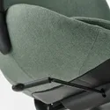 IKEA HATTEFJÄLL ХАТТЕФЬЕЛЛЬ, рабочий стул с подлокотниками, Окрашенный в зеленый / черный цвет 505.389.70 фото thumb №6