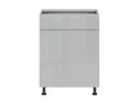 BRW Базовый шкаф Top Line для кухни 60 см правый с ящиком soft-close серый глянец, серый гранола/серый глянец TV_D1S_60/82_P/STB-SZG/SP фото thumb №1