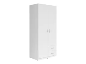 BRW Casao 91 см двухдверный шкаф с ящиками белый, белый SZF2D2S-BI/TX фото