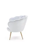 Мягкое кресло HALMAR AMORINO светло-голубой, ножки - золото фото thumb №2