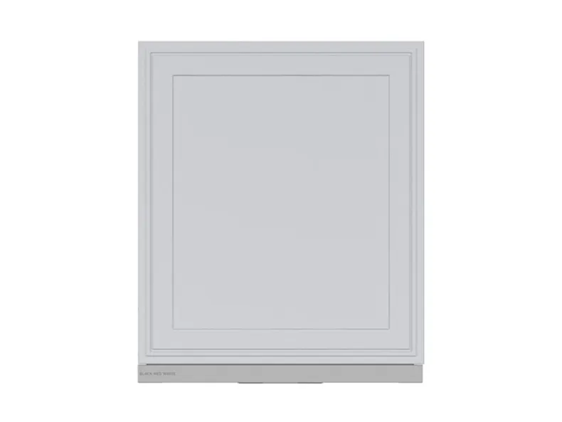 BRW Верхний шкаф для кухни Verdi 60 см с вытяжкой правый светло-серый матовый, греноловый серый/светло-серый матовый FL_GOO_60/68_P_FL_BRW-SZG/JSZM/IX фото №1
