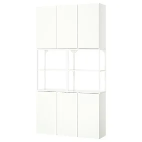 IKEA ENHET ЕНХЕТ, шафа, білий, 120x32x225 см 095.481.04 фото