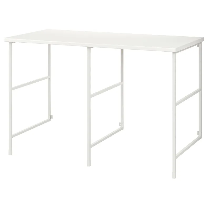 IKEA ENHET ЕНХЕТ, шафа, білий / білий ламінат, 139x63.5x87.5 см 094.774.27 фото №1