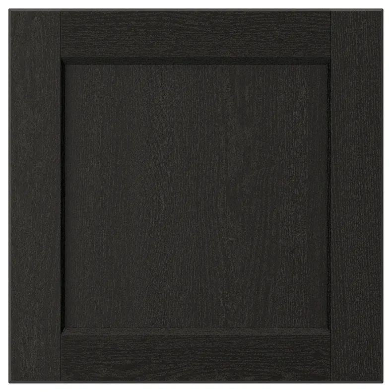 IKEA LERHYTTAN ЛЕРХЮТТАН, фронтальная панель ящика, чёрный цвет, 40x40 см 503.560.69 фото №1