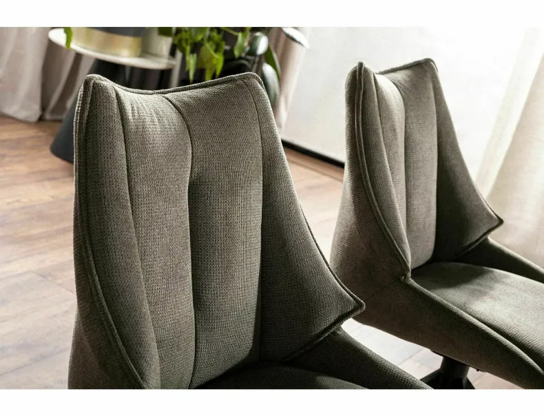 Кухонний стілець SIGNAL Coda Vardo, тканина: оливковий фото №4