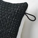 IKEA TOFTÖ ТОФТЕ, чохол на подушку, чорний зовні/всередині, 50x50 см 005.472.84 фото thumb №4