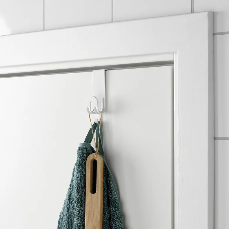 IKEA SEKINER СЕКИНЕР, крючок для двери, белый 604.981.10 фото №5