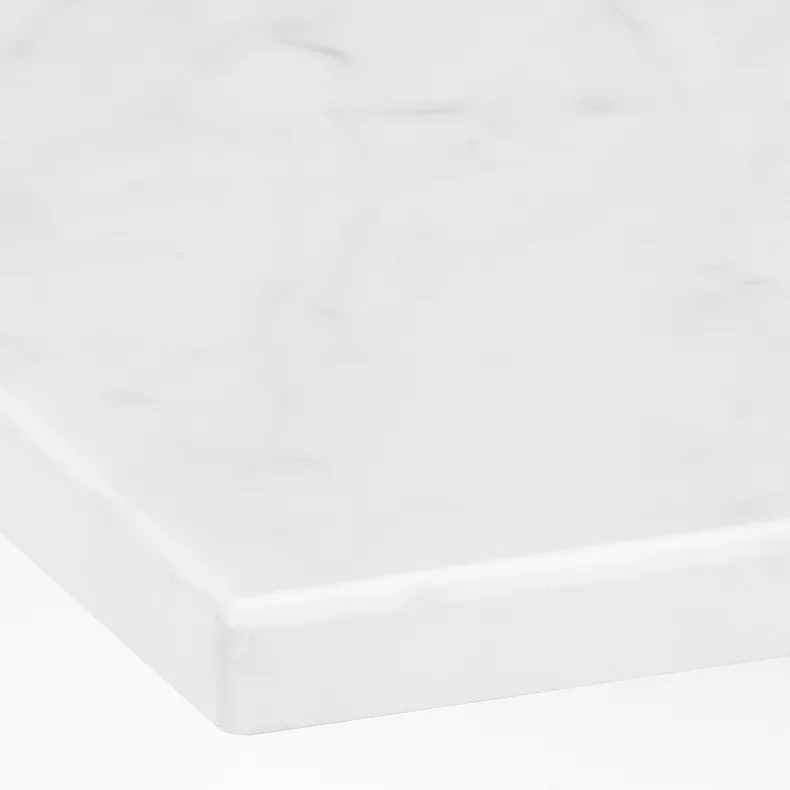 IKEA ÄNGSJÖN ЭНГШЁН / BACKSJÖN БАККШЁН, шкаф с ящиками / раковина / смеситель, белый глянцевый / белый имитирующий мрамор, 62x49x71 см 595.213.62 фото №6