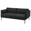 IKEA ÄPPLARYD ЭППЛАРЮД, 2-местный диван, Окрашенный в черный/серый цвет 405.750.29 фото thumb №1