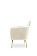 М'яке крісло HALMAR MELISA кремовий / золотий фото thumb №6