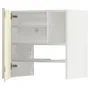 IKEA METOD МЕТОД, настінн шаф д / витяжки з полиц / дверц, білий / Voxtorp високий глянець світло-бежевий, 60x60 см 595.053.38 фото