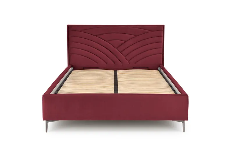 Узголів'я ліжка HALMAR MODULO W3 160 см бордового кольору. Моноліт 59 фото №3