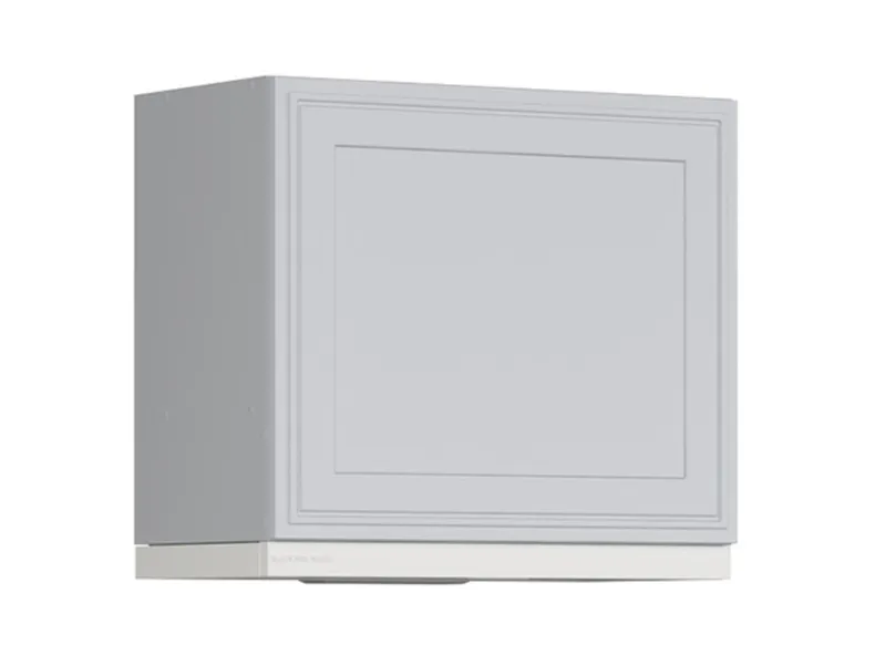 BRW Верхний шкаф для кухни Verdi 60 см с вытяжкой светло-серый матовый, греноловый серый/светло-серый матовый FL_GOO_60/50_O_FL_BRW-SZG/JSZM/BI фото №2
