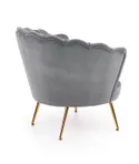 Мягкое кресло HALMAR AMORINITO серый/золото фото thumb №3