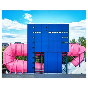 IKEA BILD БИЛЬД, постер, Розовые трубы, Берлин, 50x40 см 705.117.95 фото